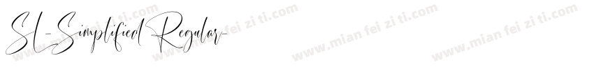 SL-Simplified Regular字体转换